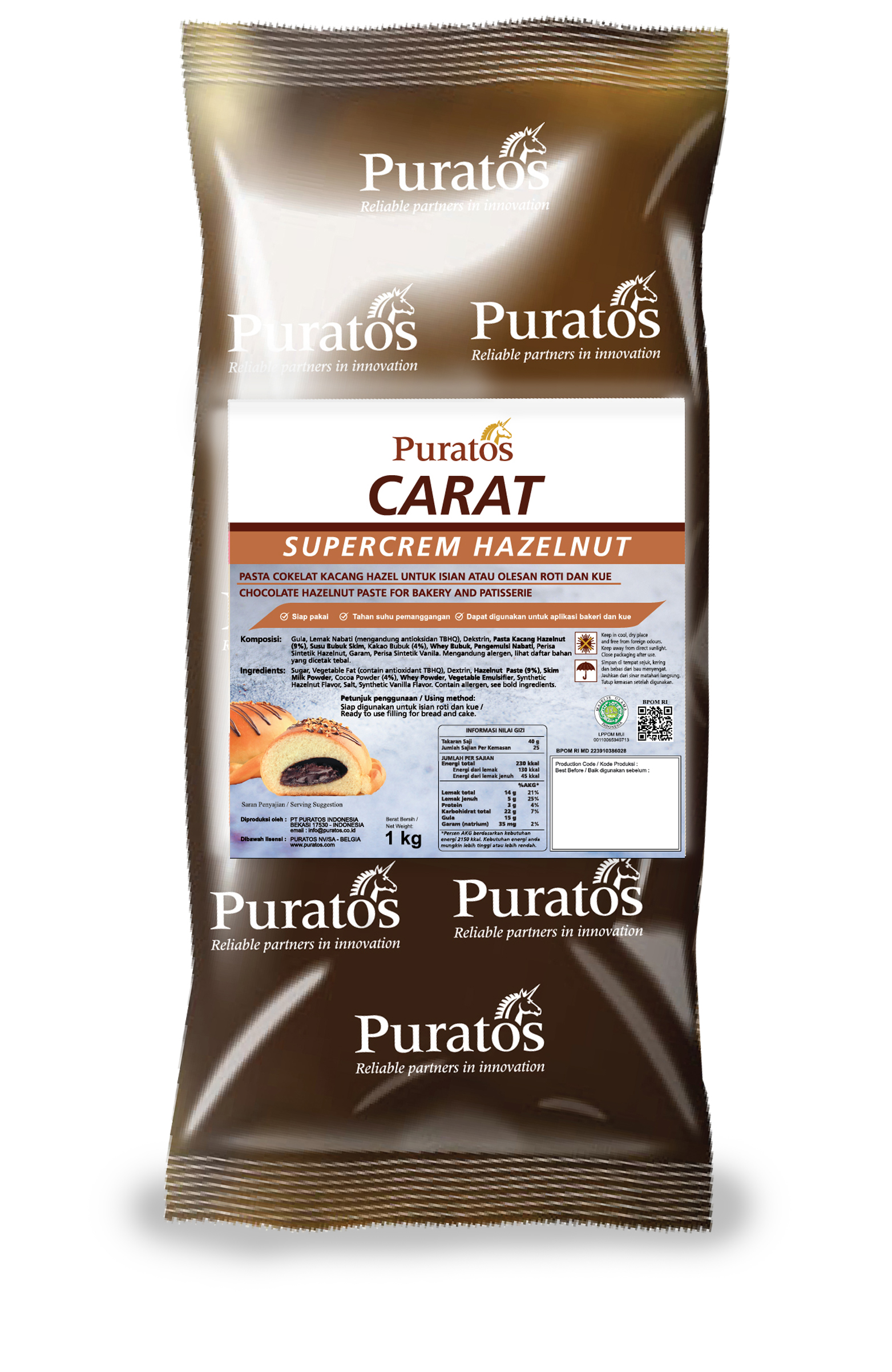 CARAT SUPERCREM HAZELNUT (10 X 1 KG)